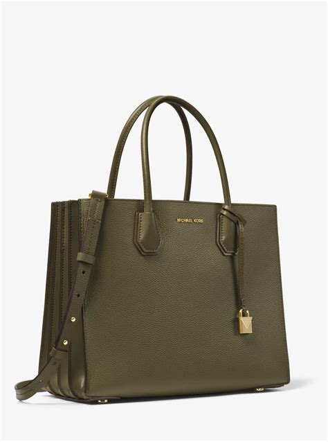 michael kors mercer large green|michael kors accordion bag.